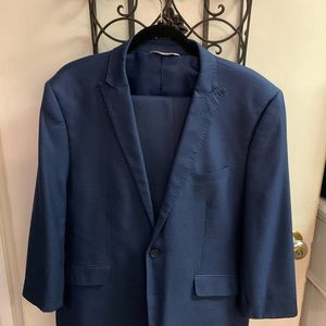 Mens blue 42S Lineage brand suit